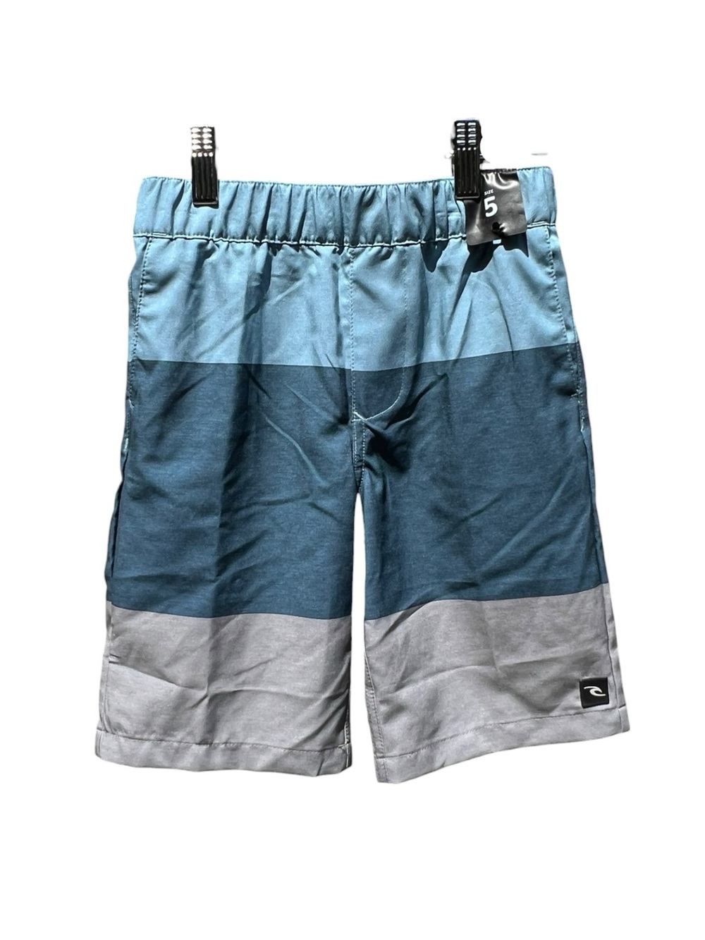 🌻NEW Rip Curl Boardwalk Jackson Hybrid Shorts Boys Size 5 Blue Teal Gray